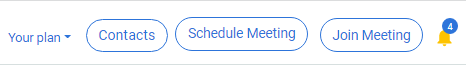 mizdah web app schedule meeting screen